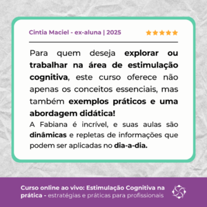 depoimento curso estimulação cognitiva